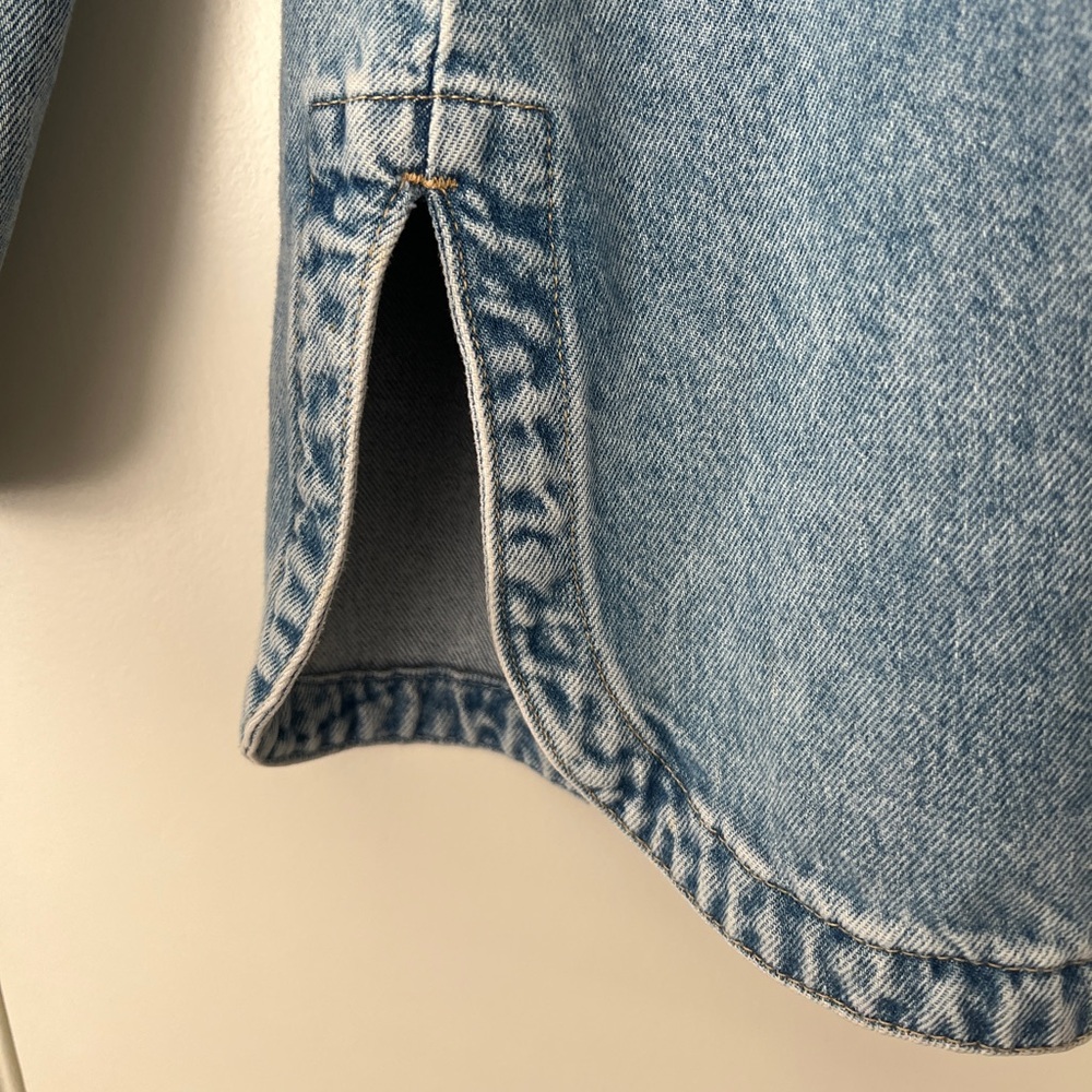 GAP Blue Denim Shirt Jacket - Picture 3 of 5